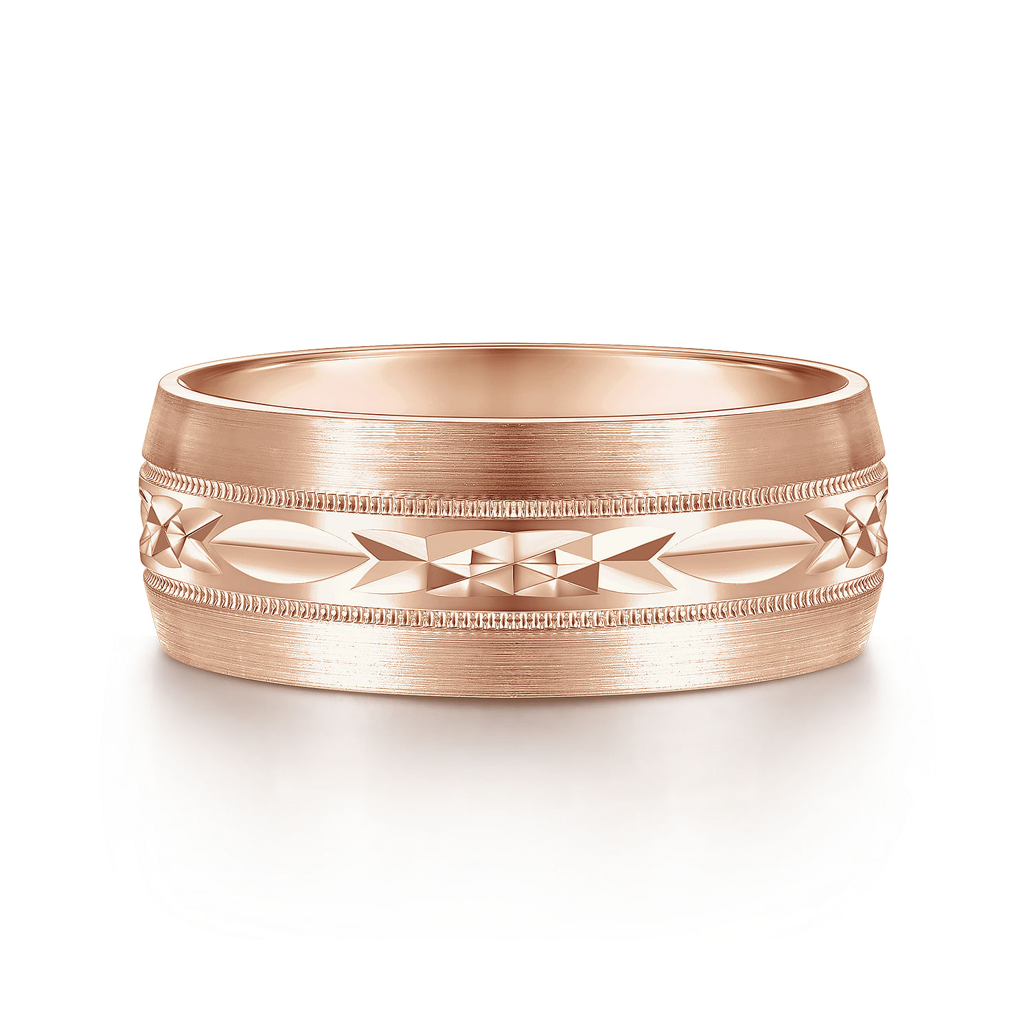 Russell---14K-Rose-Gold-8mm---Engraved-Men's-Wedding-Band-in-Satin-Finish1