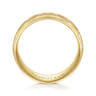Russell - 14K Yellow Gold 8mm - Engraved Men's Wedding Band in Satin Finish