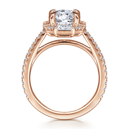 Ryland - 14K Pink Gold Diamond Engagement Ring