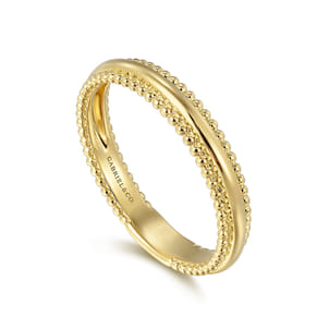 STACKABLES - 14K Yellow Gold Bujukan Stackable Ring