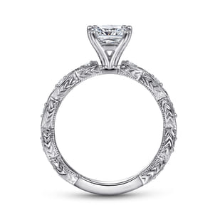 Sadie - 14K White Gold Cushion Cut Diamond Engagement Ring
