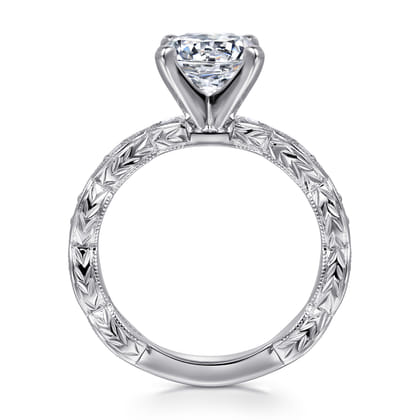 Sadie - 14K White Gold Round Diamond Engagement Ring