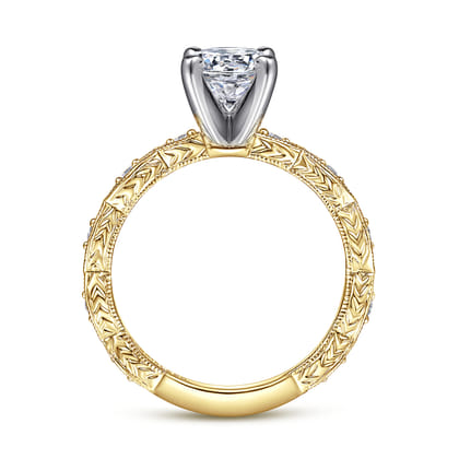 Sadie - 14K Yellow Gold Round Diamond Engagement Ring