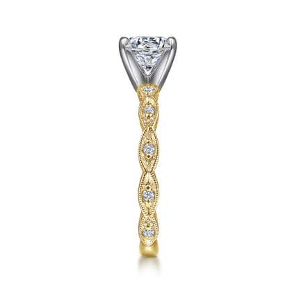 Sadie - 14K Yellow Gold Round Diamond Engagement Ring