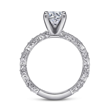 Sadie - Platinum Round Diamond Engagement Ring
