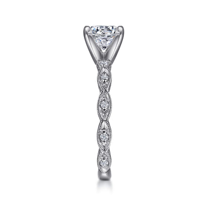 Sadie - Platinum Round Diamond Engagement Ring