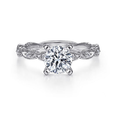 Sadie - Round Diamond Engagement Ring in Platinum