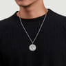 Saint Christopher Medallion Pendant 925 Sterling Silver