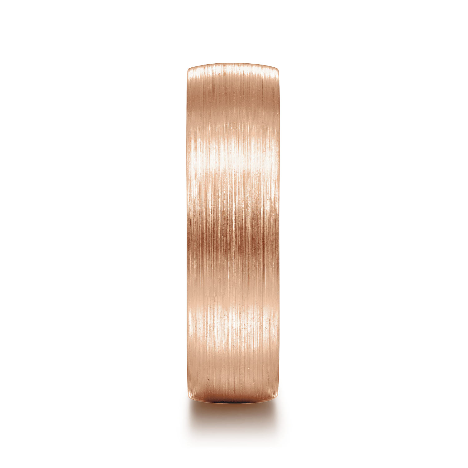 Samuel - 14K Rose Gold 6mm - Men's Wedding Band in Satin Finish - Shot 4