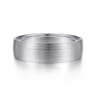 Samuel - 14K White Gold 6mm - Men's Wedding Band in Satin Finish