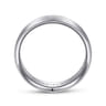 Samuel - 14K White Gold 6mm - Men's Wedding Band in Satin Finish