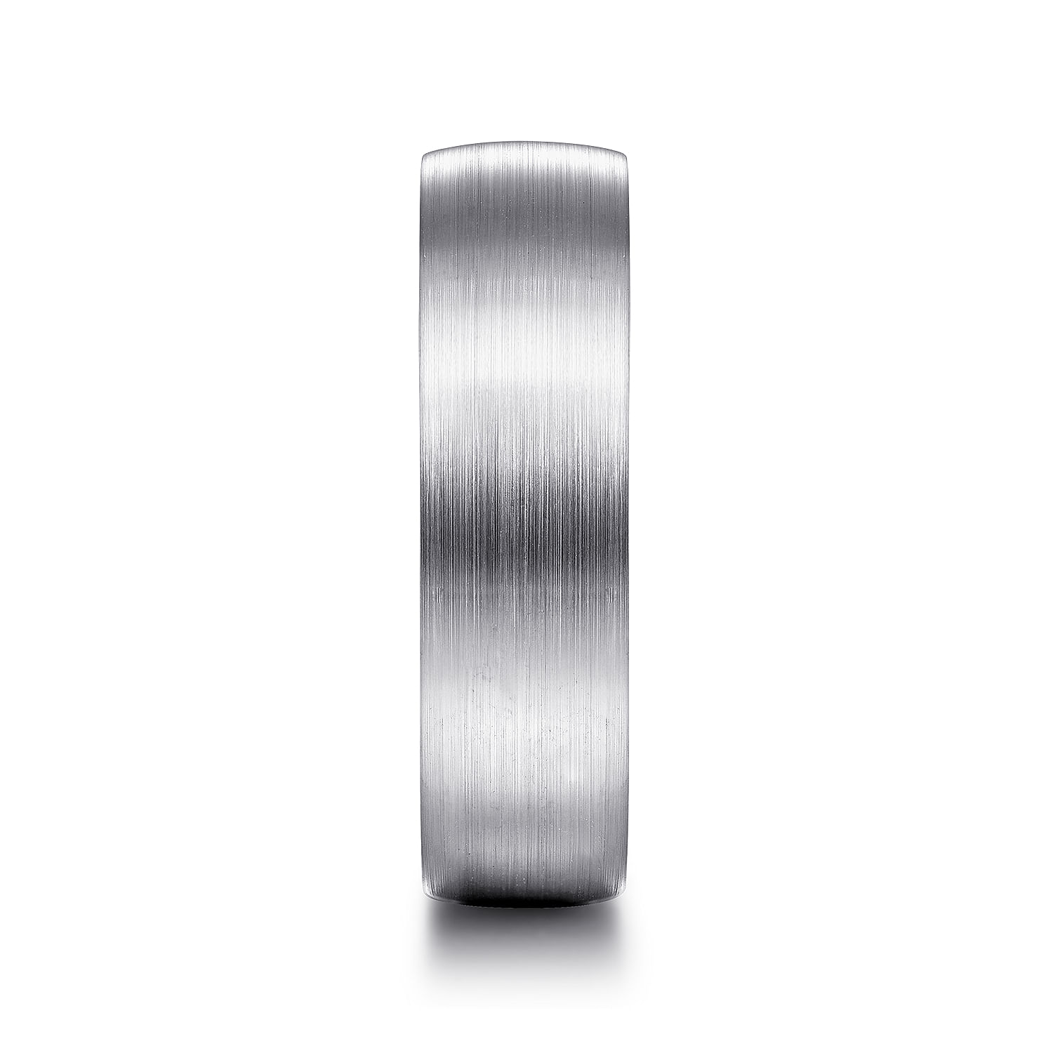 Samuel - 14K White Gold 6mm - Men's Wedding Band in Satin Finish