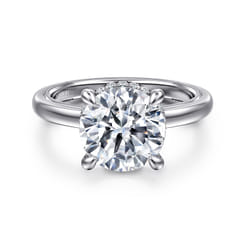 Sandi - 14K White Gold Round Diamond Engagement Ring