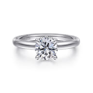 Sandi - 14K White Gold Round Diamond Engagement Ring