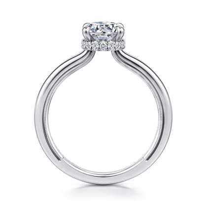 Sandi - 14K White Gold Round Diamond Engagement Ring