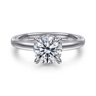 Sandi - 14K White Gold Round Diamond Engagement Ring
