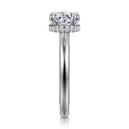 Sandi - 14K White Gold Round Diamond Engagement Ring