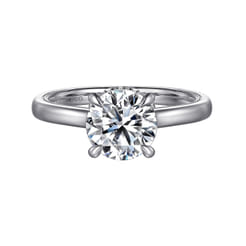 Sandi - 14K White Gold Round Diamond Engagement Ring