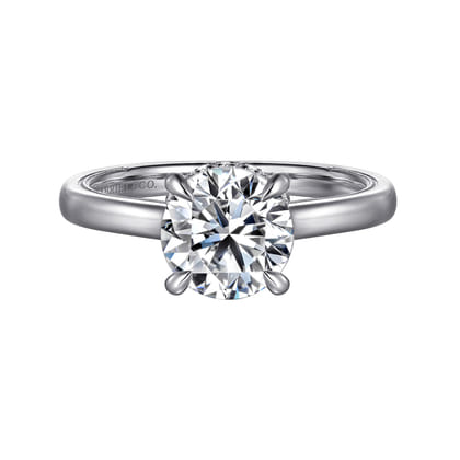 Sandi - 14K White Gold Round Diamond Engagement Ring