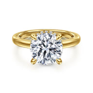 Sandi - 14K Yellow Gold Round Diamond Engagement Ring