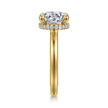 Sandi - 14K Yellow Gold Round Diamond Engagement Ring