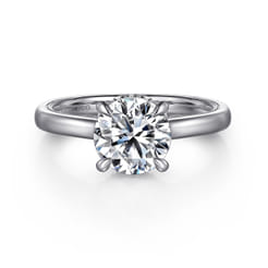 Sandi - Platinum Round Diamond Engagement Ring