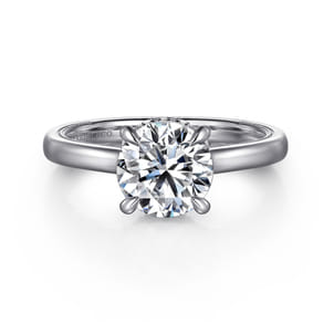 Sandi - Platinum Round Diamond Engagement Ring