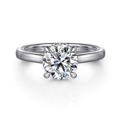 Sandi - Platinum Round Diamond Engagement Ring