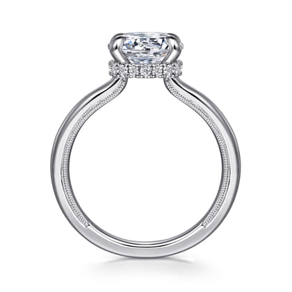 Sandi - Platinum Round Diamond Engagement Ring