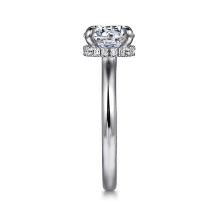 Sandi - Platinum Round Diamond Engagement Ring