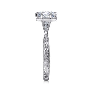 Sanna - 14K White Gold Round Diamond Engagement Ring