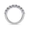 Straight Wedding Ring in 14k White Gold with Round Natural Diamond at Gabriel & Co.