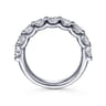 Fancy Wedding Ring in 14k White Gold with Round Natural Diamond at Gabriel & Co.