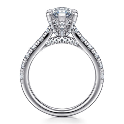 Sarita - 14K White Gold Marquise Shape Diamond Engagement Ring