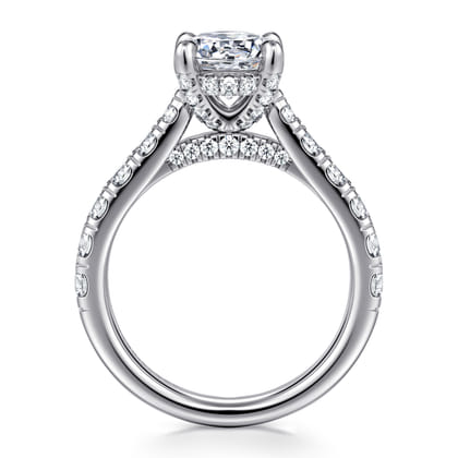 Sarita - 14K White Gold Round Diamond Engagement Ring
