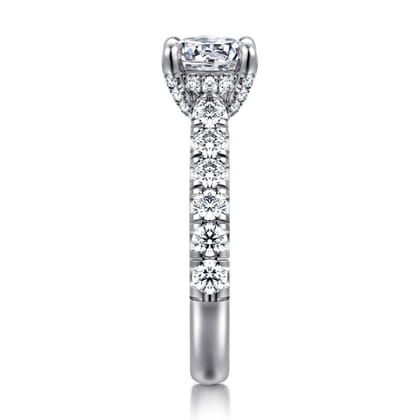 Sarita - 14K White Gold Round Diamond Engagement Ring