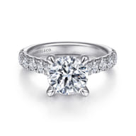 Sarita - 14K White Gold Round Diamond Engagement Ring