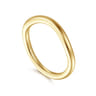 Curved Wedding Ring in 14k Yellow Gold with   at Gabriel & Co.