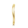 Curved Wedding Ring in 14k Yellow Gold with   at Gabriel & Co.