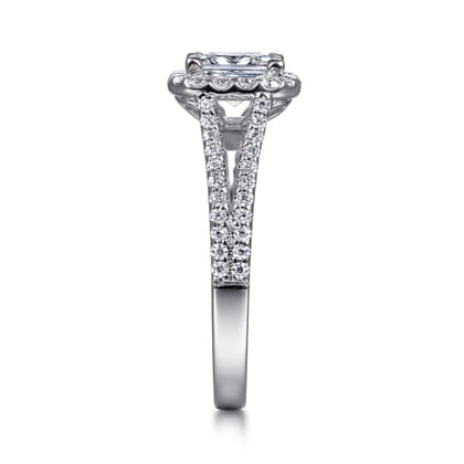 Savannah - Platinum Princess Halo Diamond Engagement Ring