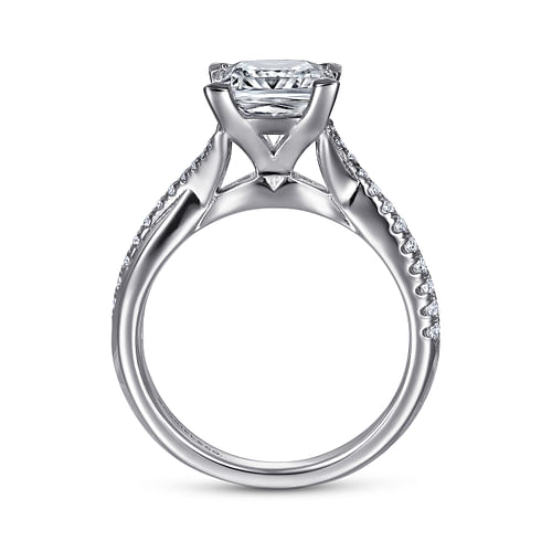 Scout - 14K White Gold Princess Cut Diamond Engagement Ring - 0.18 ct - Shot 2