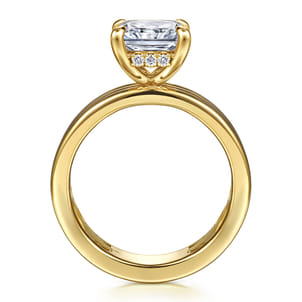 Sela - 14K Yellow Gold Radiant Cut Diamond Engagement Ring