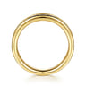 Straight Wedding Ring in 14k Yellow Gold with Marquise Natural Diamond at Gabriel & Co.