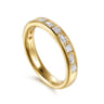 Straight Wedding Ring in 14k Yellow Gold with Marquise Natural Diamond at Gabriel & Co.