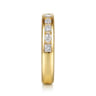 Straight Wedding Ring in 14k Yellow Gold with Marquise Natural Diamond at Gabriel & Co.