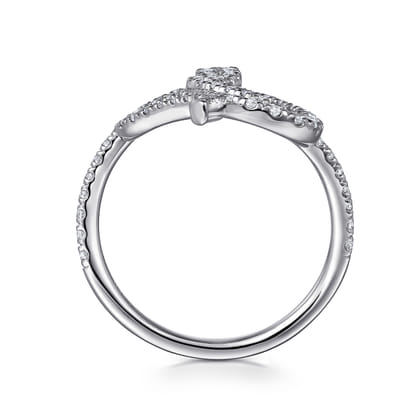 Serpentina - 14K White Gold Diamond Snake Ladies Ring