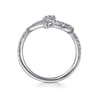 Serpentina - 14K White Gold Diamond Snake Ladies Ring - 0.5 ct