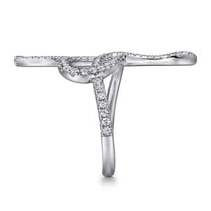 Serpentina - 14K White Gold Diamond Snake Ladies Ring