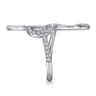 Serpentina - 14K White Gold Diamond Snake Ladies Ring - 0.5 ct