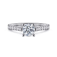 Shanna - 14K White Gold Round Diamond Engagement Ring